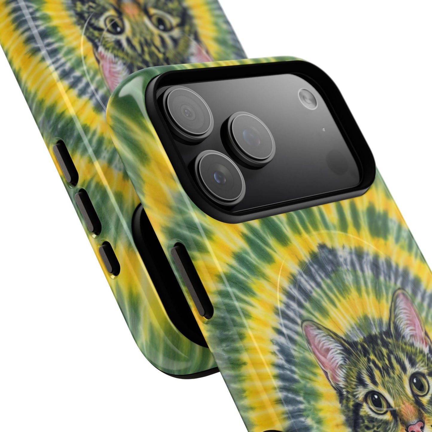 FUNNY CAT SWIRL MAGNETIC PHONE CASE - TLNT1604263