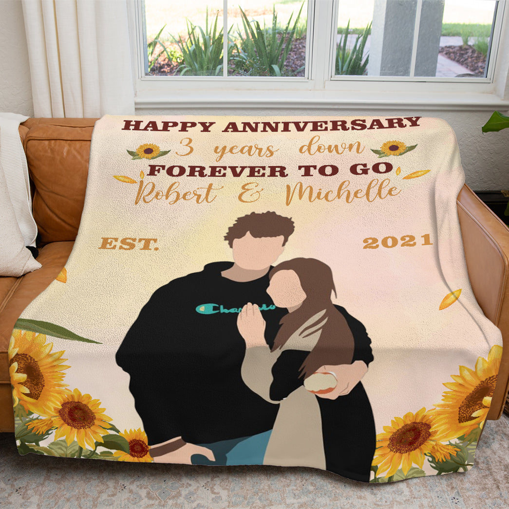 Valentine Personalized Forever To Go Custom Soft Blanket