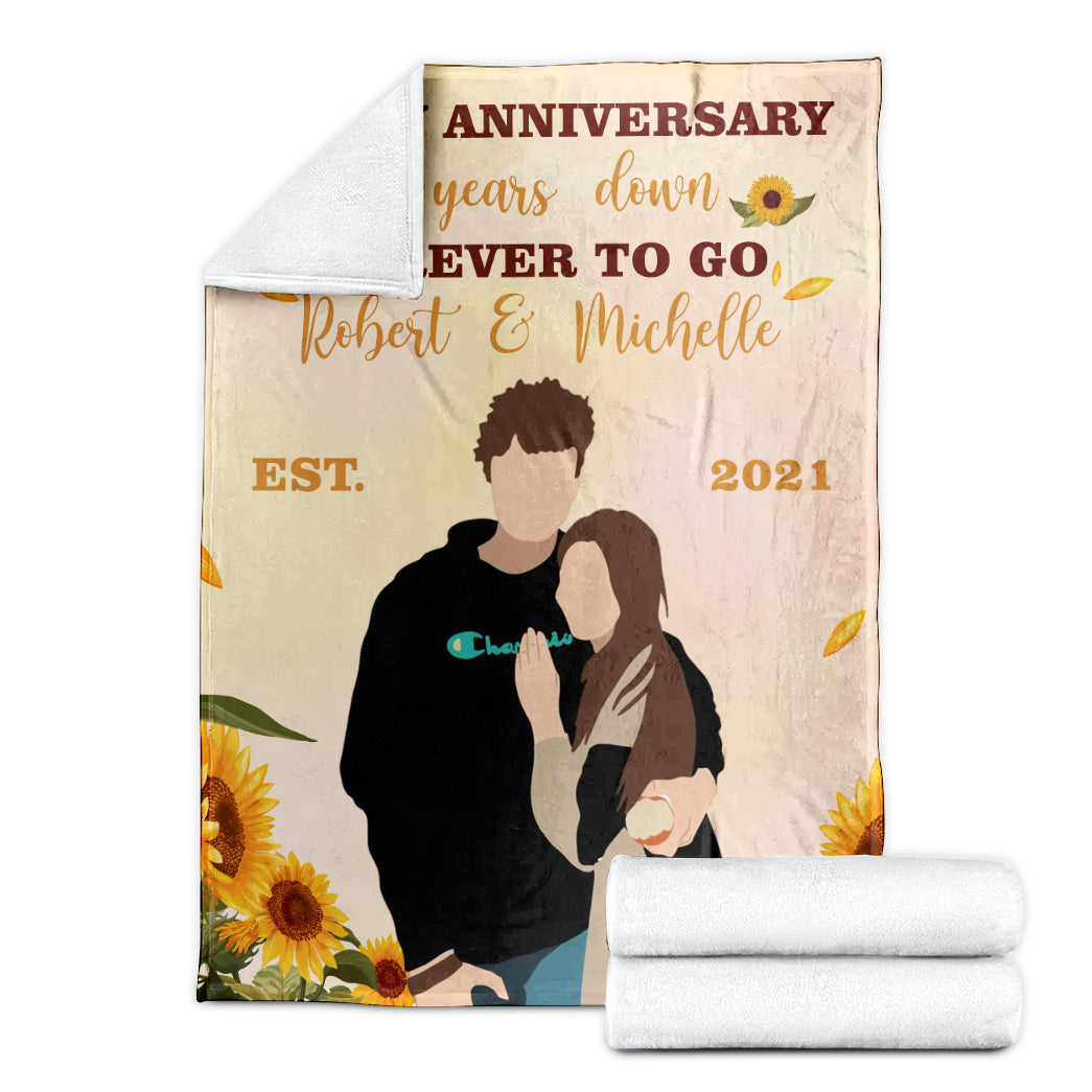 Valentine Personalized Forever To Go Custom Soft Blanket
