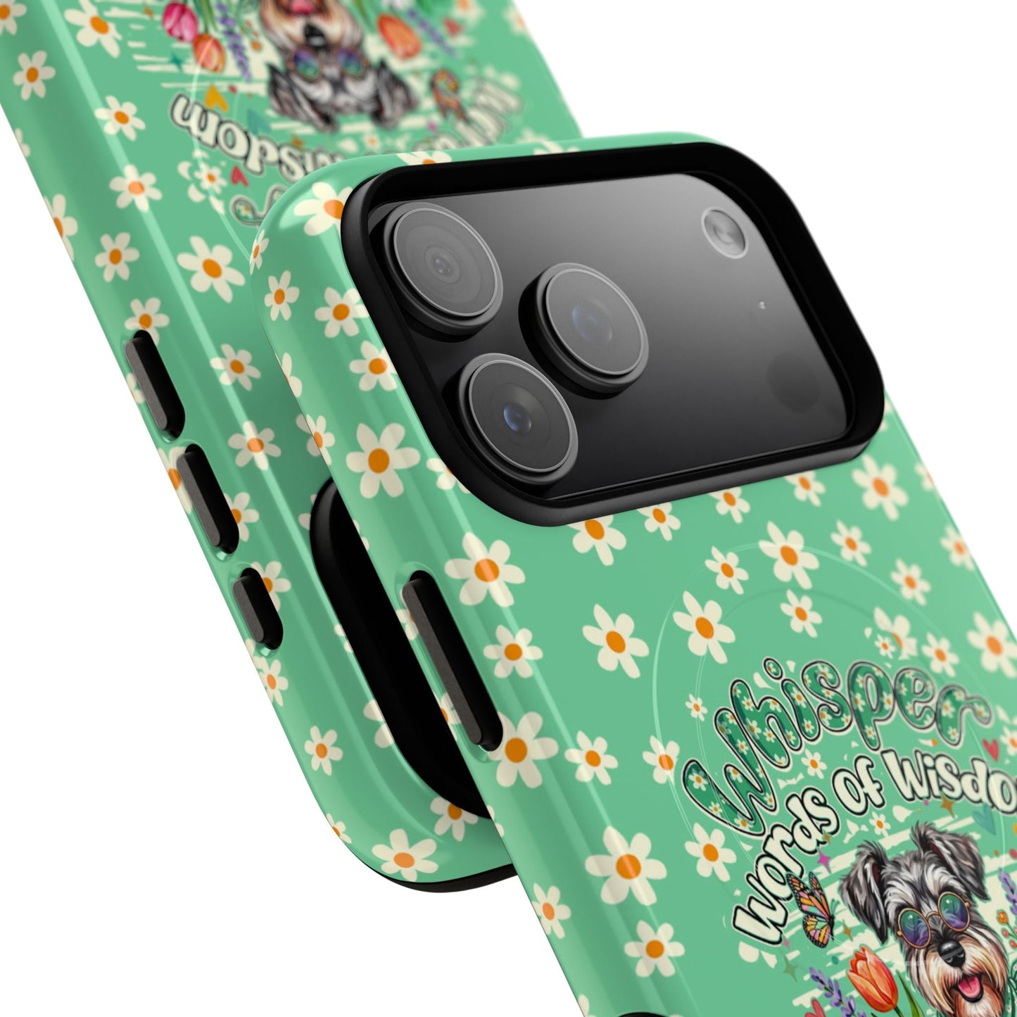 WHISPER WORDS OF WISDOM LET IT BE SCHNAUZER MAGNETIC PHONE CASE - TY0405261