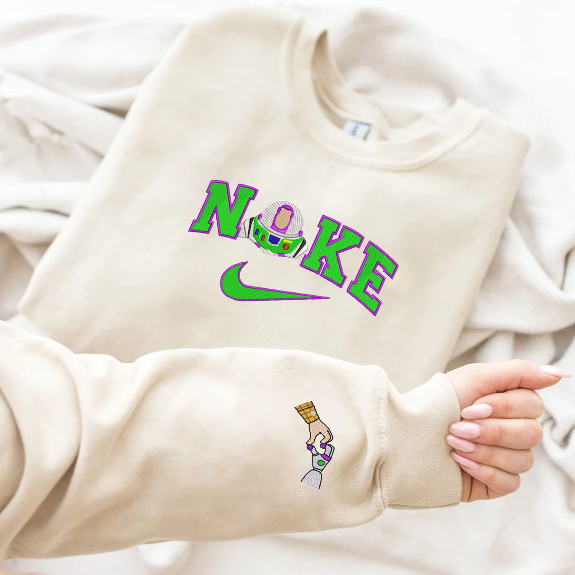 Personalized Embroidered Woody And Buzz Hoodie T-Shirt Sweatshirt