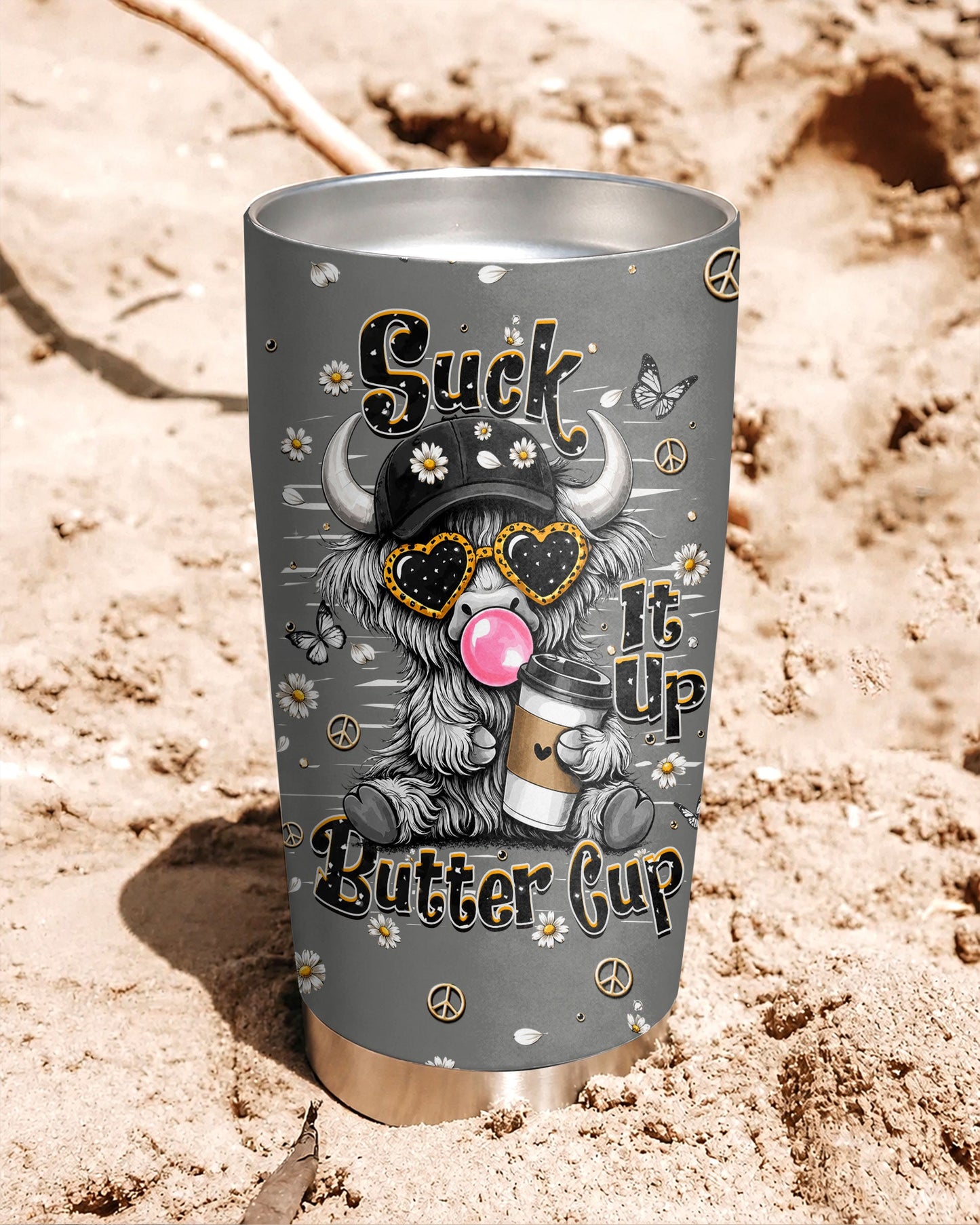 SUCK IT UP BUTTERCUP COW TUMBLER - TLHN0806262
