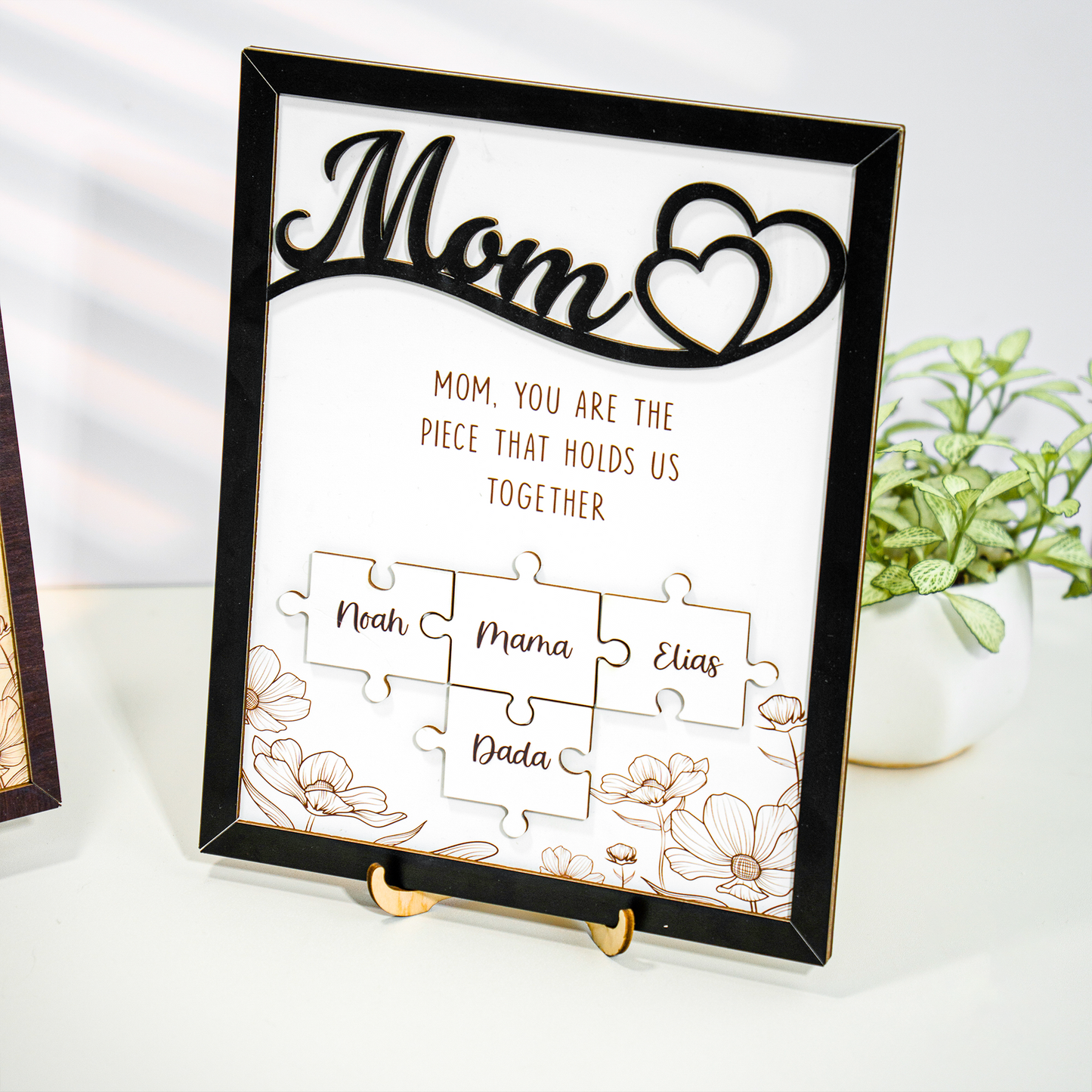 Mother's Day Personalized Mom Puzzle Sign