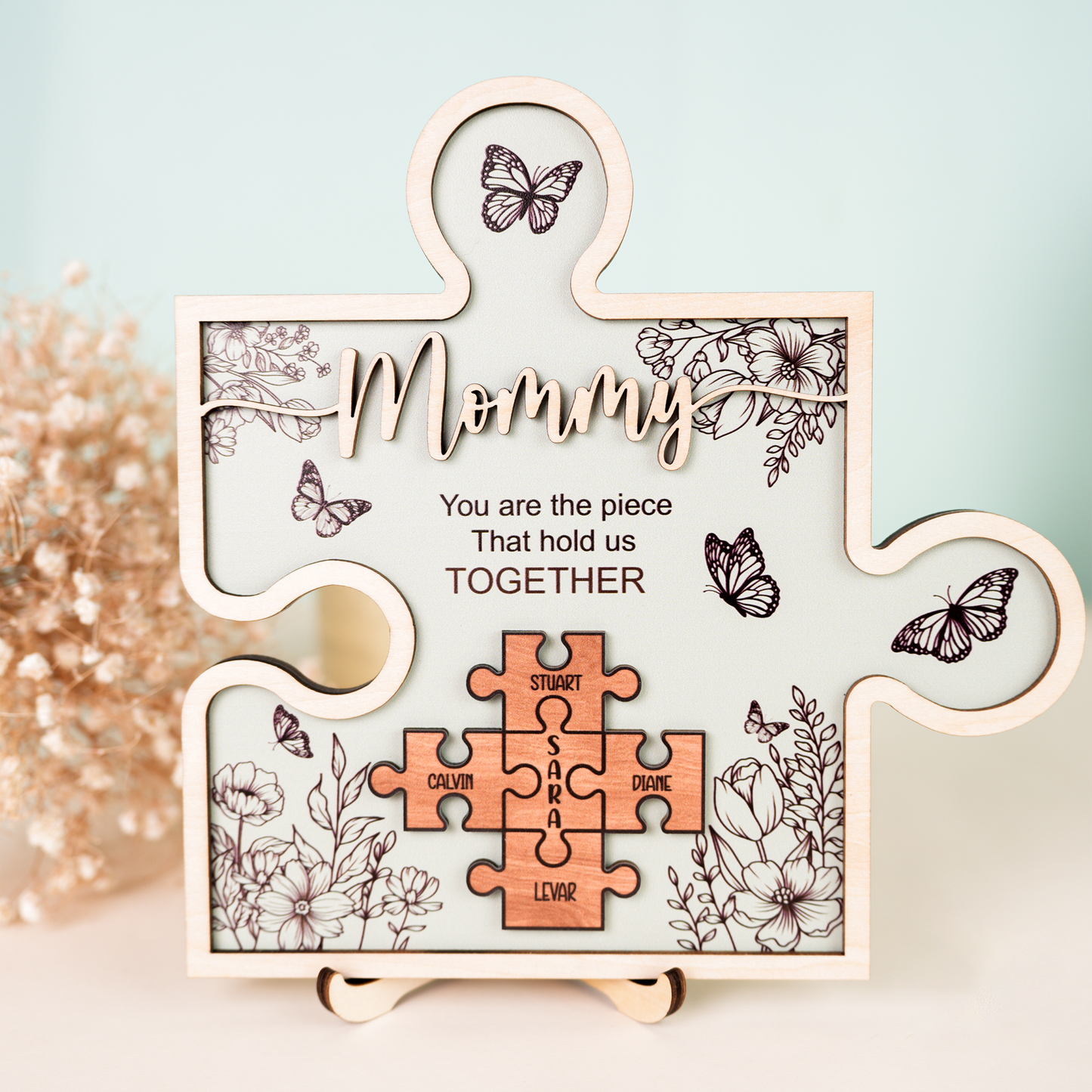 Mother's Day Custom Crossword Puzzle Sign for Mom