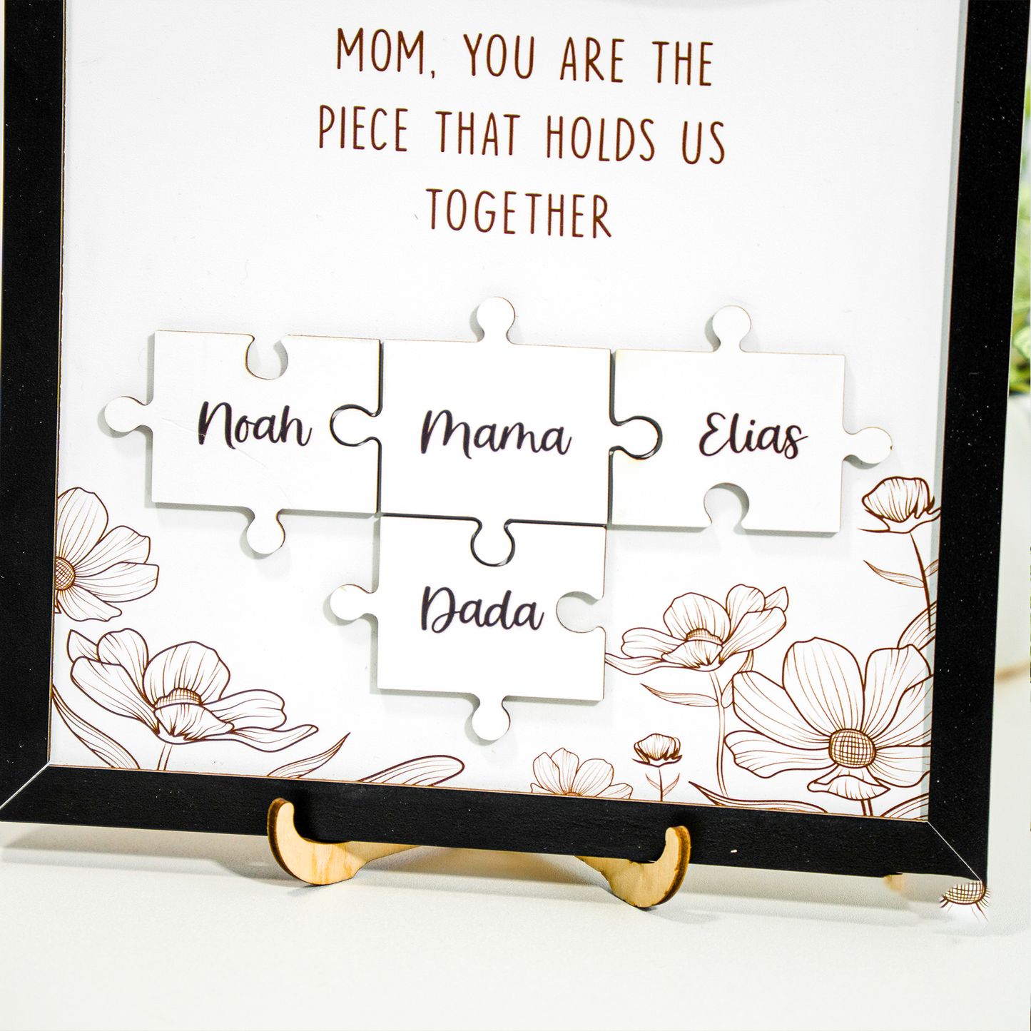 Mother's Day Personalized Mom Puzzle Sign