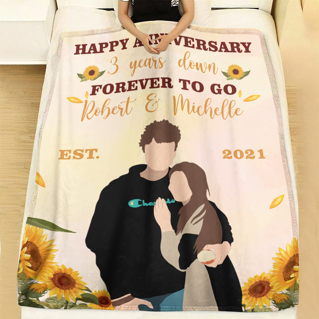 Valentine Personalized Forever To Go Custom Soft Blanket