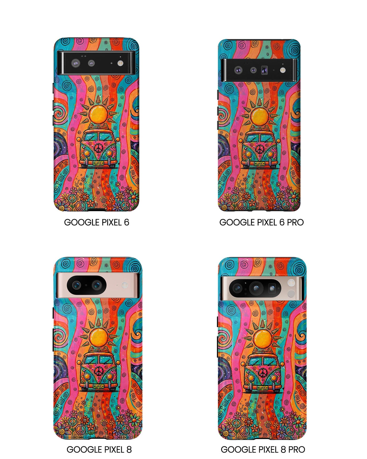 HIPPIE BUS SUN RETRO PHONE CASE - TLTW2804262