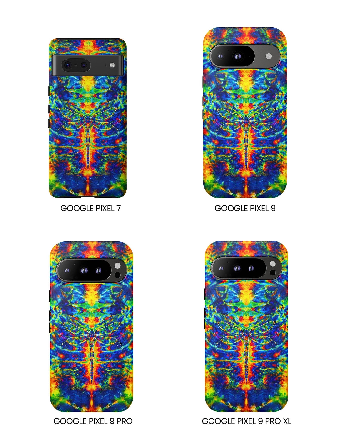 HIPPIE DRAGONFLY COLORFUL SWIRL PHONE CASE - TLNT1105261