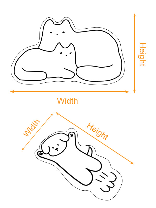 Dog Cat Custom Shaped Mat