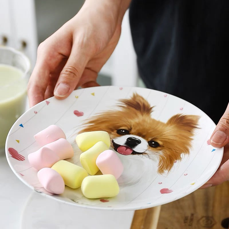 Chihuahua Custom Household Pet Ceramic Plate