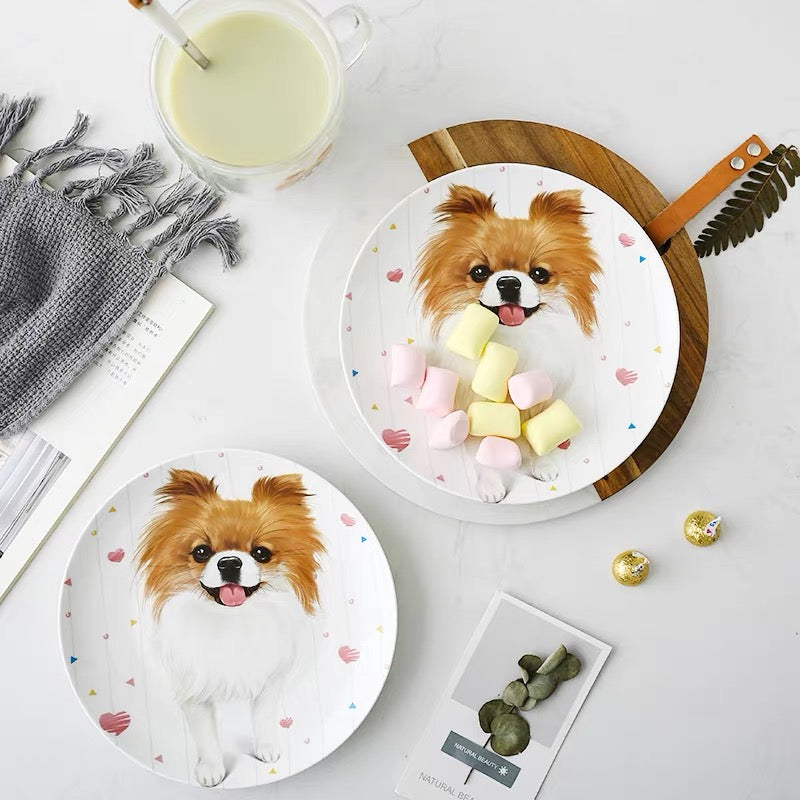 Chihuahua Custom Household Pet Ceramic Plate