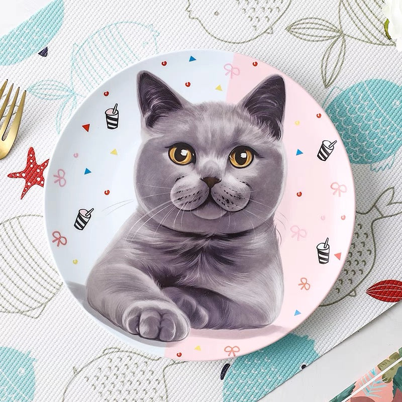British Shorthair Custom Household Pet Ceramic Plate