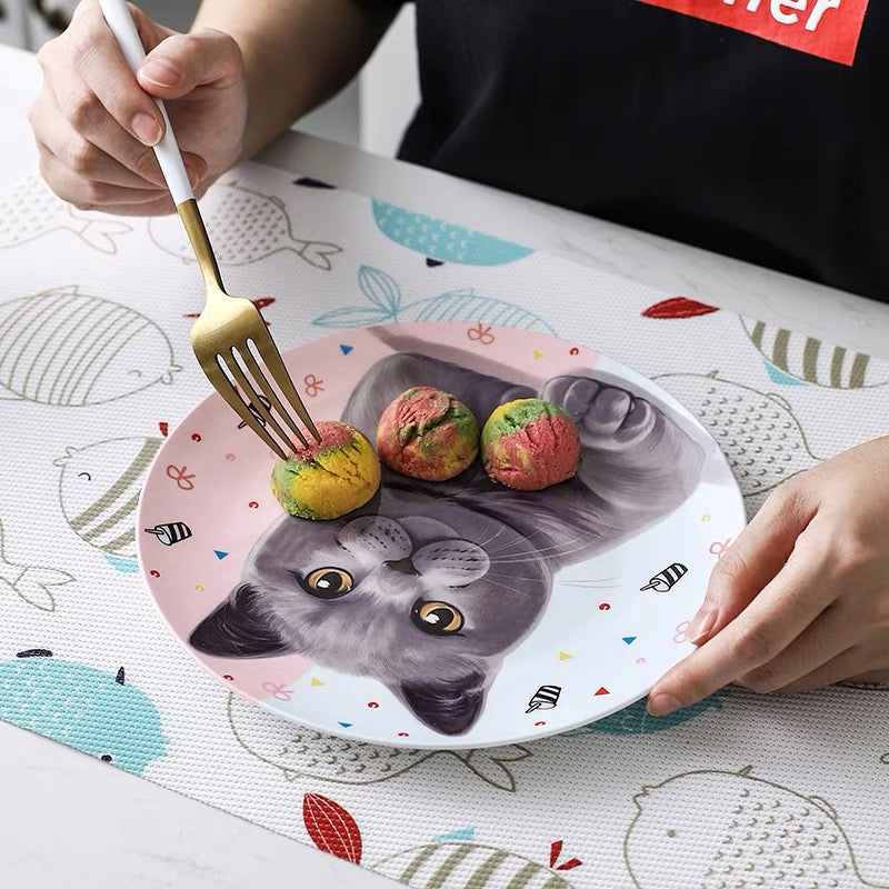 British Shorthair Custom Household Pet Ceramic Plate