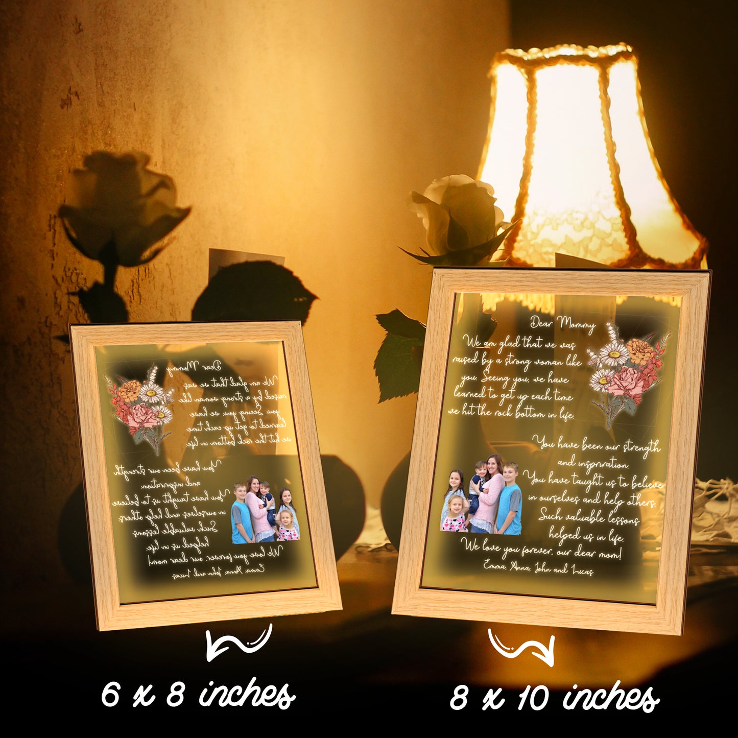 Mother's Day Personalized Mom Night Light With Photo
