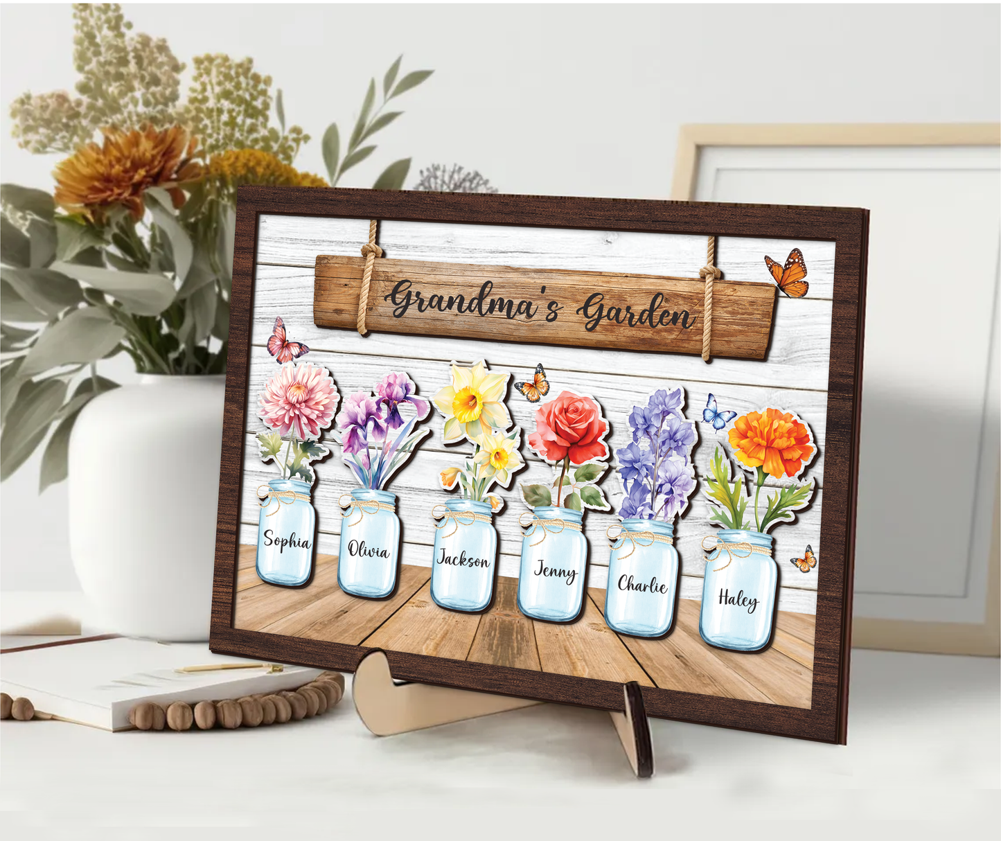 Mother's Day Personalized Birth Month Flower Sign