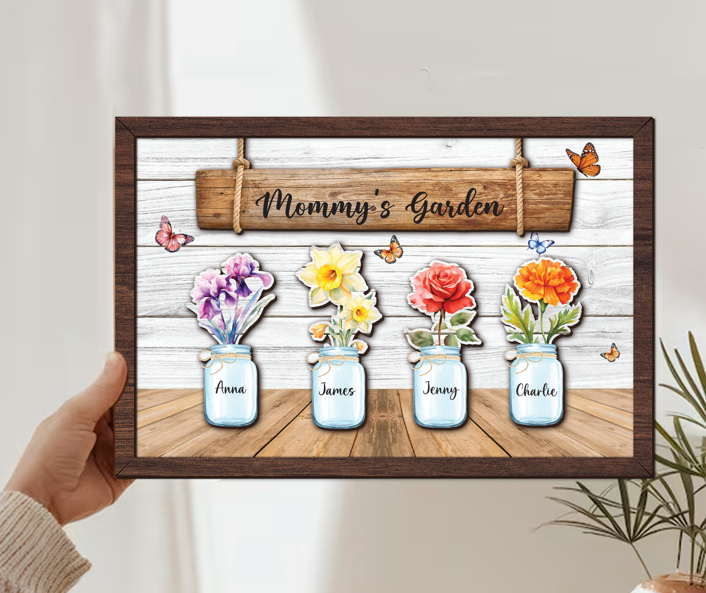 Mother's Day Personalized Birth Month Flower Sign