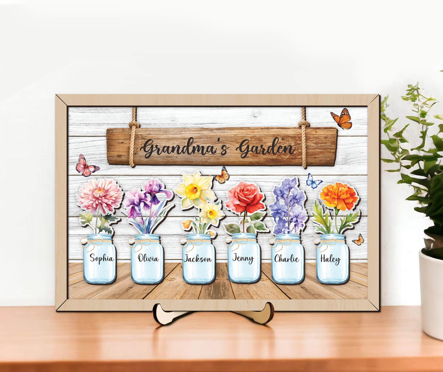 Mother's Day Personalized Birth Month Flower Sign