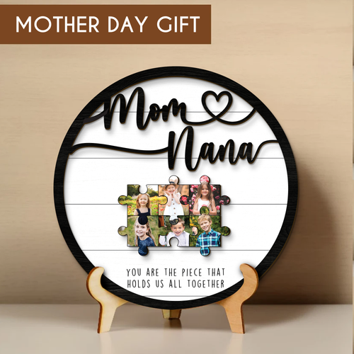 Mother's Day Custom Puzzle Sign for Grandmother