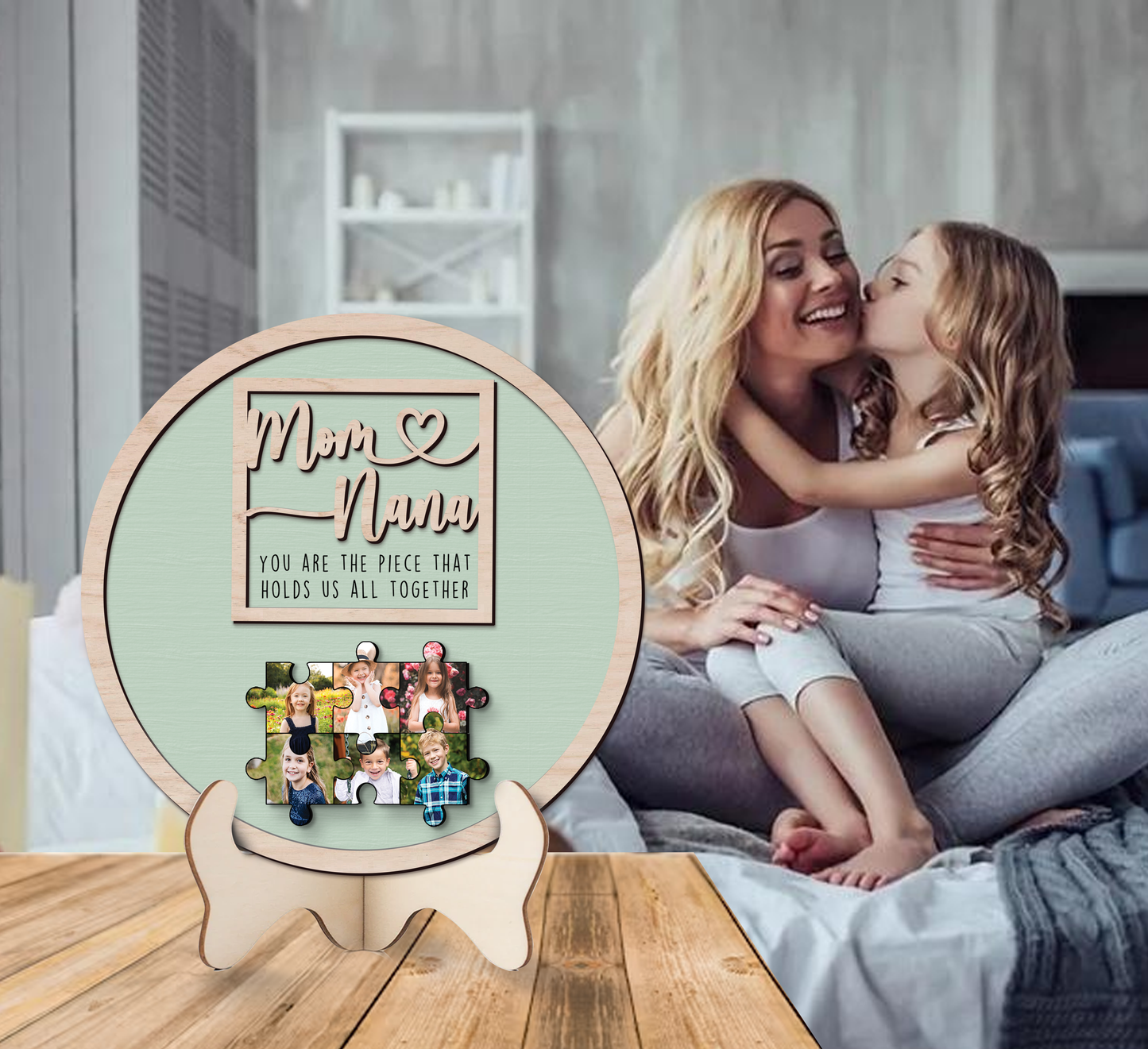 Mother's Day Custom Puzzle Sign for Grandmother