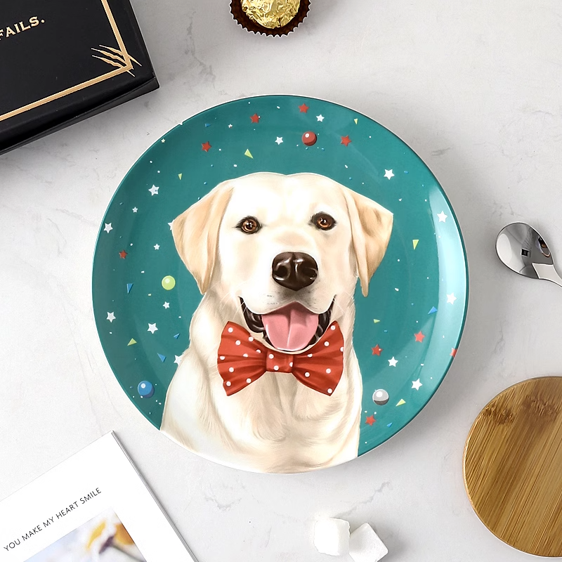 Labrador Retriever Custom Household Pet Ceramic Plate