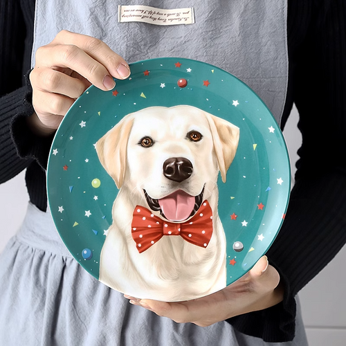 Labrador Retriever Custom Household Pet Ceramic Plate