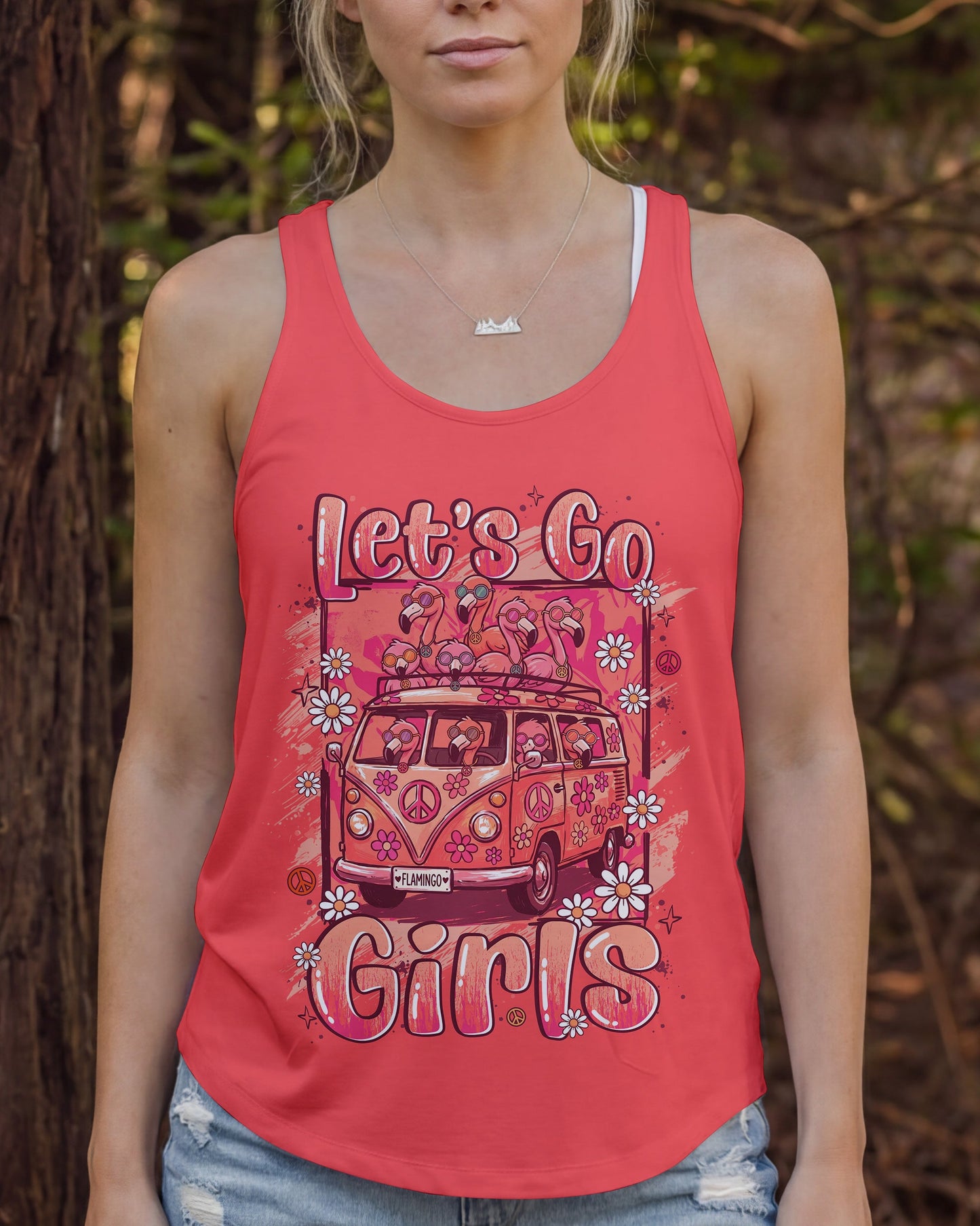 LET'S GO GIRLS FLAMINGO ALL OVER PRINT - TYLN0707263