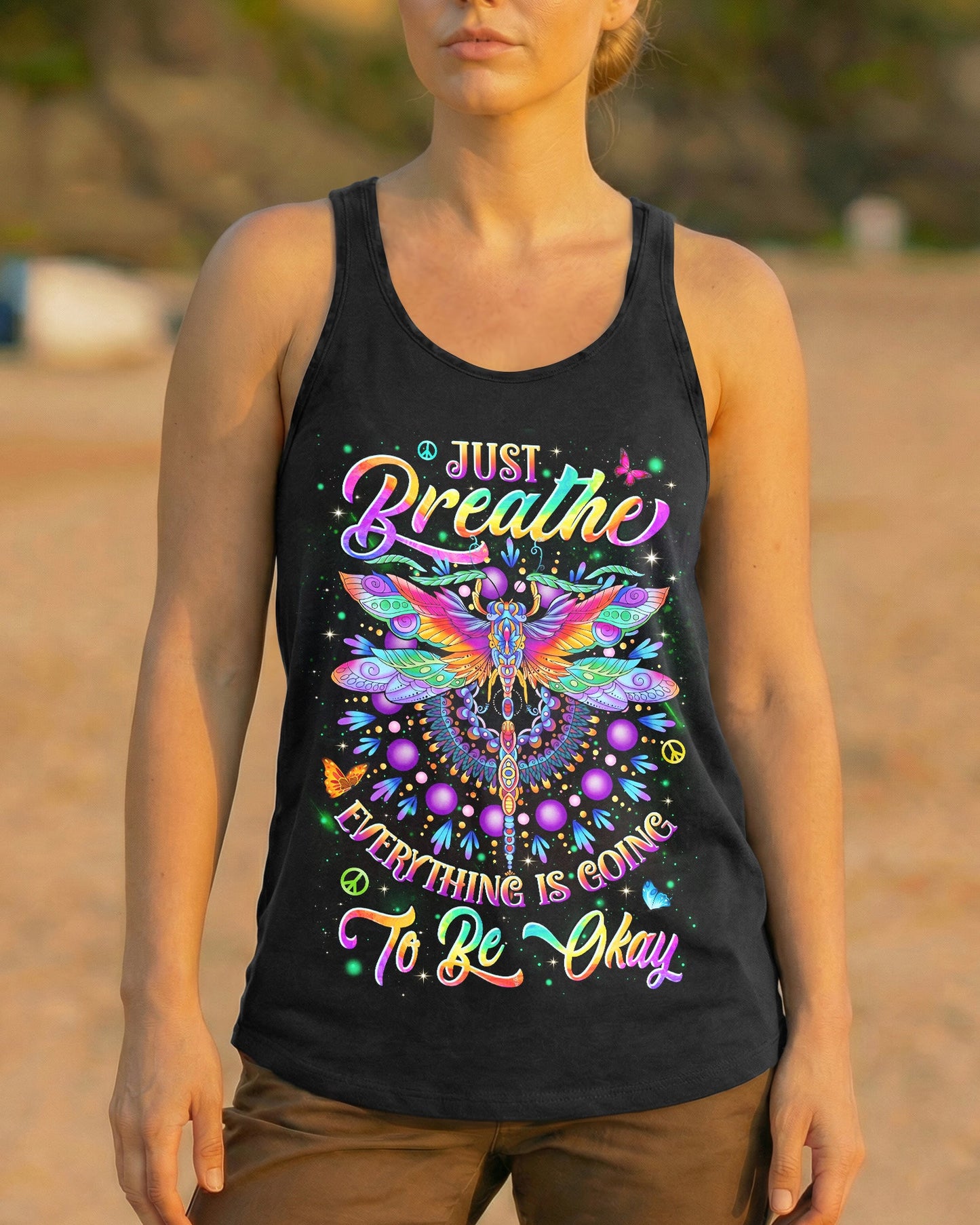 JUST BREATHE DRAGONFLY ALL OVER PRINT - TYLN2204263
