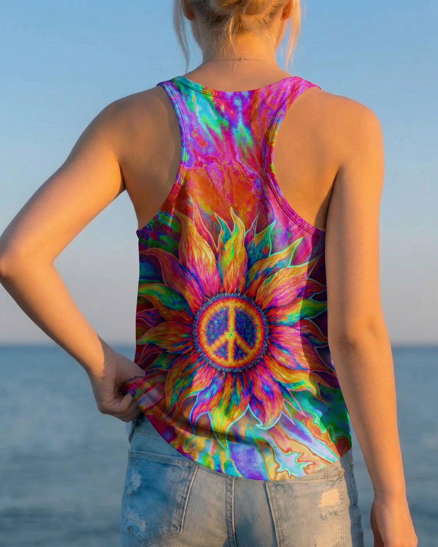 SUNFLOWER LIQUID ART ALL OVER PRINT - TLTW0907261