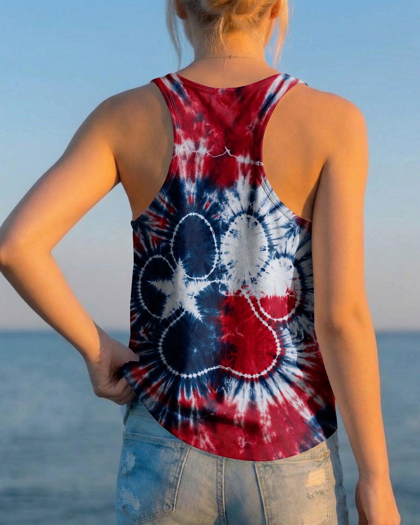 TEXAS PAW PRINT BURST ALL OVER PRINT - TLTW1206262