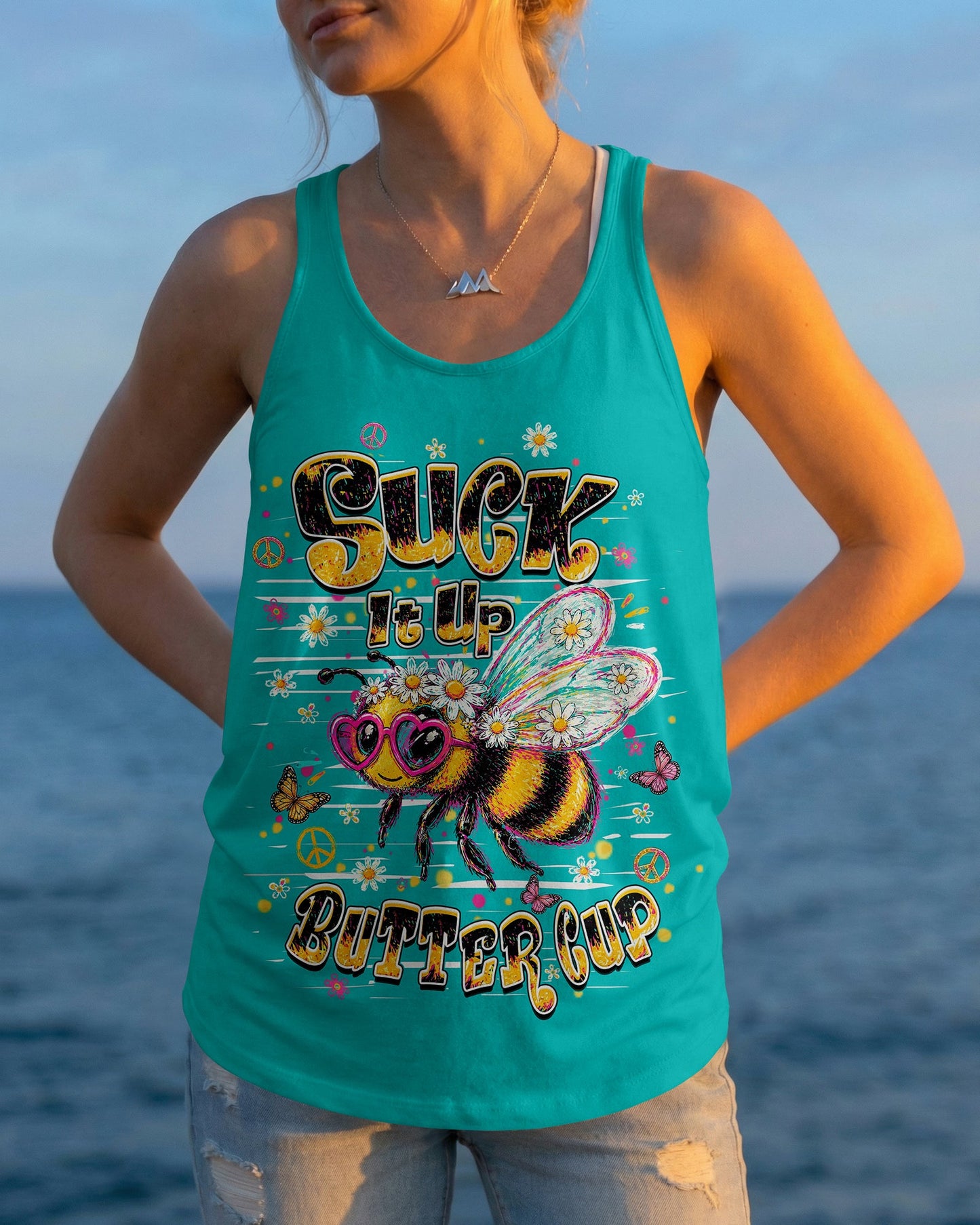 SUCK IT UP BUTTERCUP BEE ALL OVER PRINT - TLHN1106261