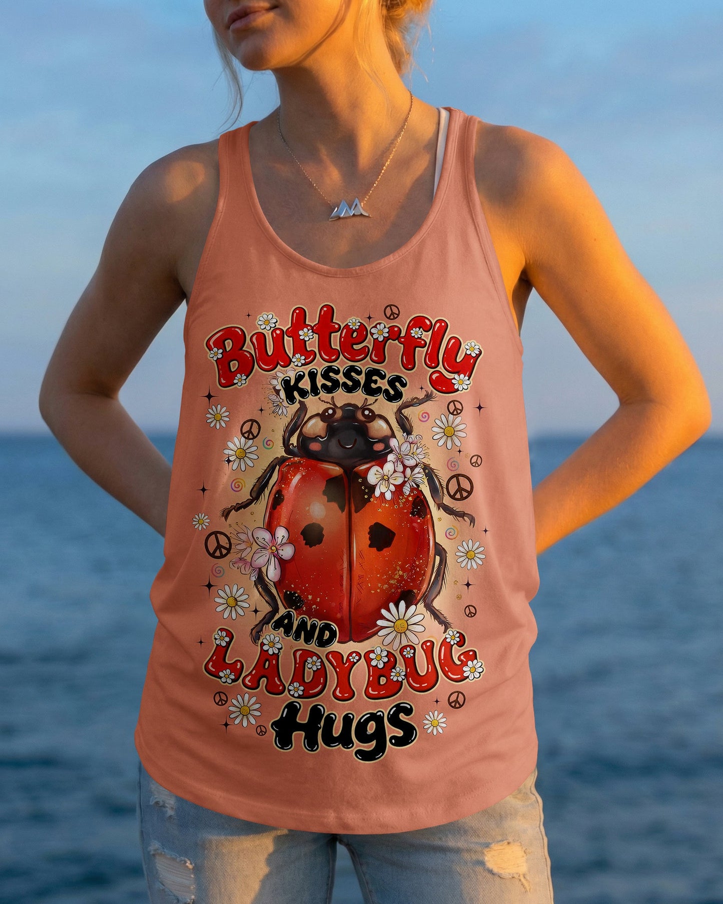 BUTTERFLY KISSES AND LADYBUG HUGS ALL OVER PRINT - TYQY0705262