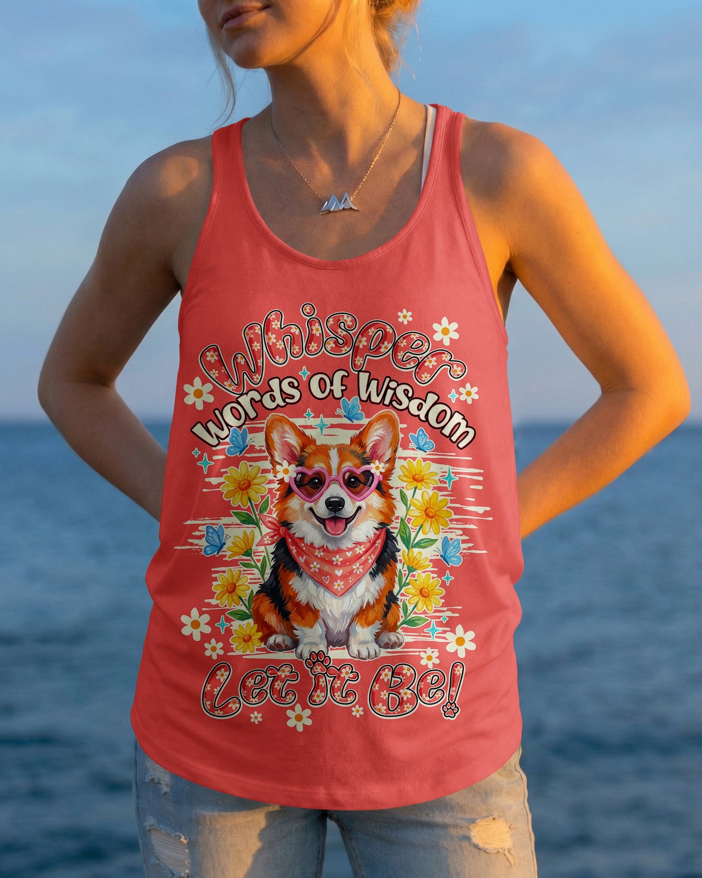 WHISPER WORDS OF WISDOM LET IT BE CORGI ALL OVER PRINT - TY0904262