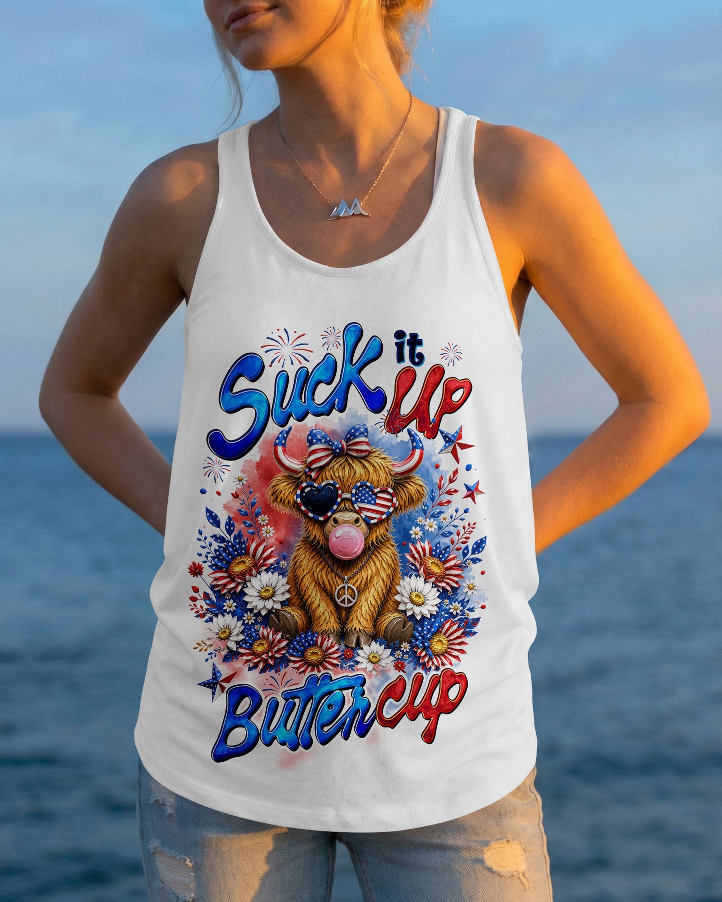 SUCK IT UP BUTTERCUP COW ALL OVER PRINT - TLTW2705262