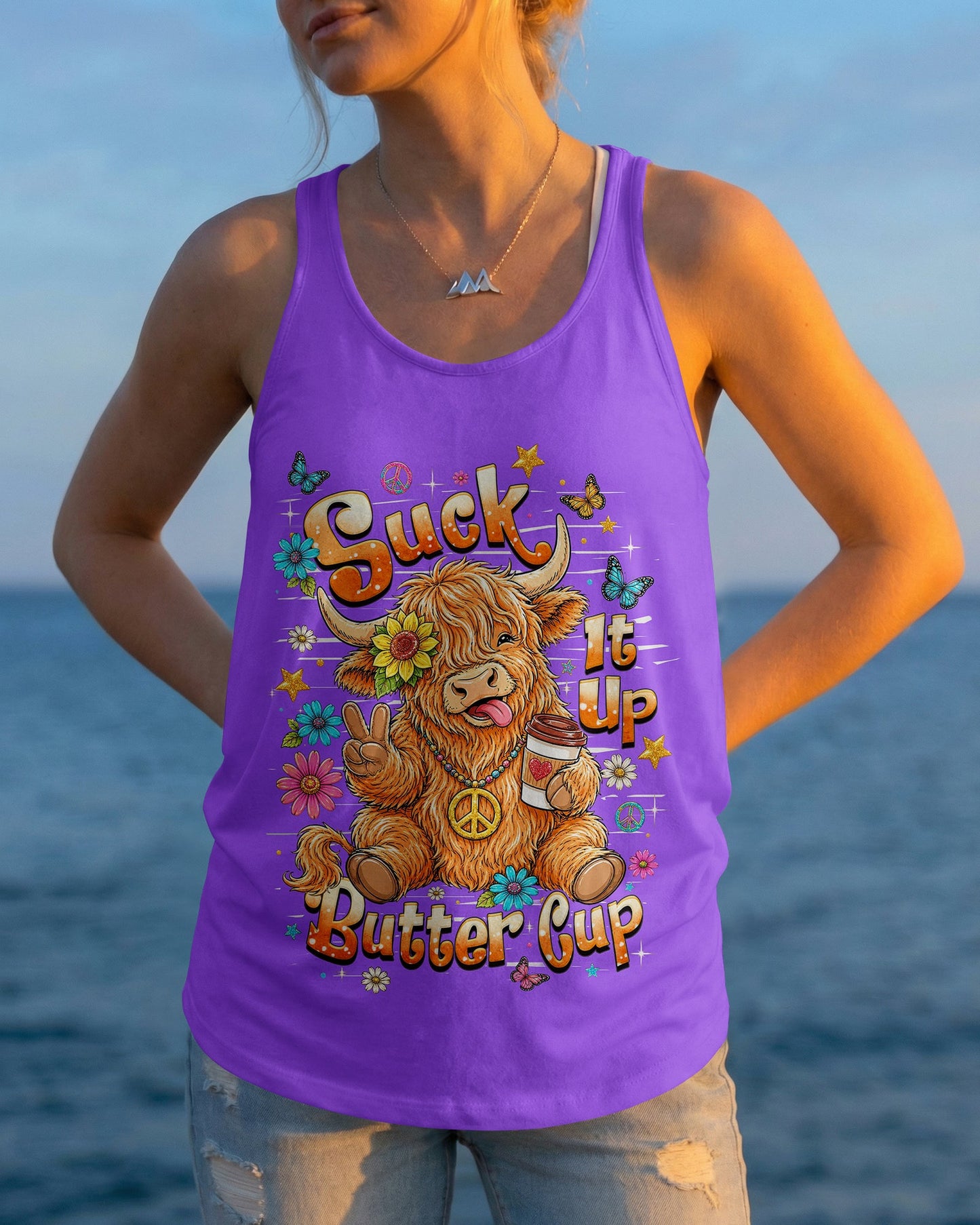 SUCK IT UP BUTTERCUP COW ALL OVER PRINT - TLHN0806265