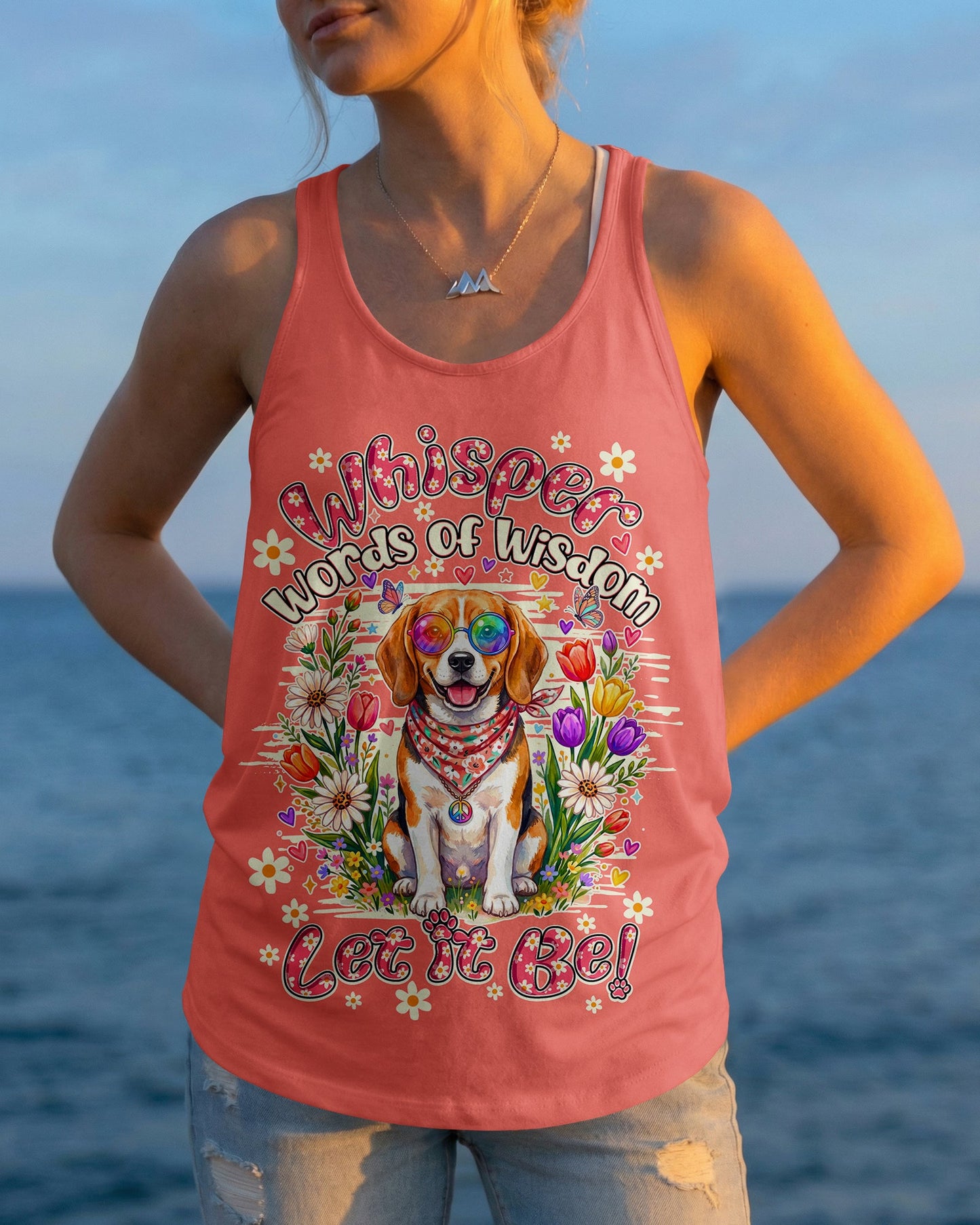 WHISPER WORDS OF WISDOM LET IT BE BEAGLE DOG ALL OVER PRINT ALL OVER PRINT - TY1305261