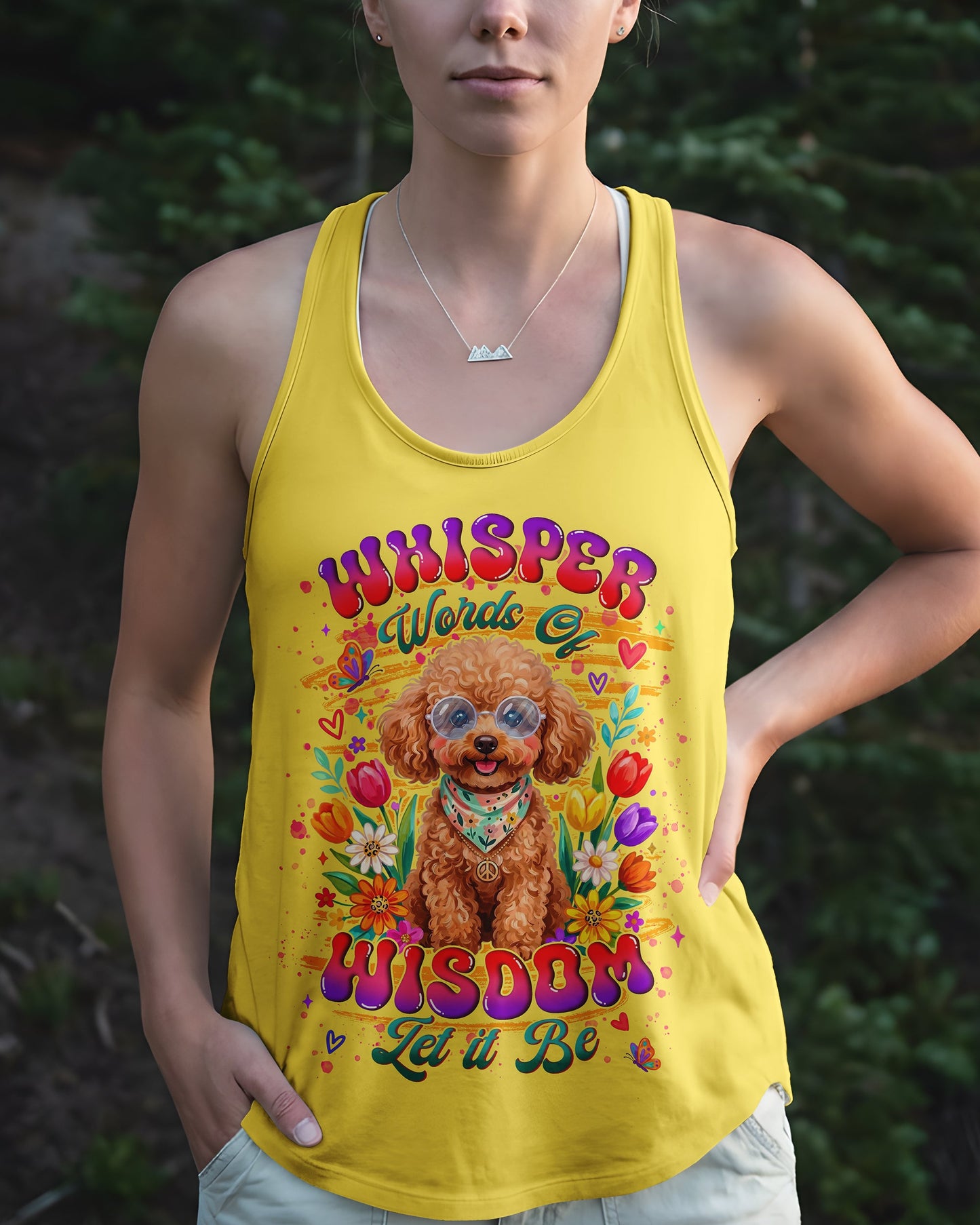 WHISPER WORDS OF WISDOM LET IT BE POODLE DOG ALL OVER PRINT - TYLN2605262