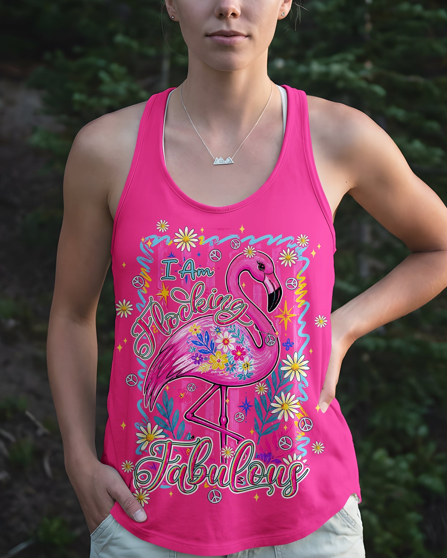 I'M FLOCKING FABULOUS FLAMINGO ALL OVER PRINT - TYPQ0107261