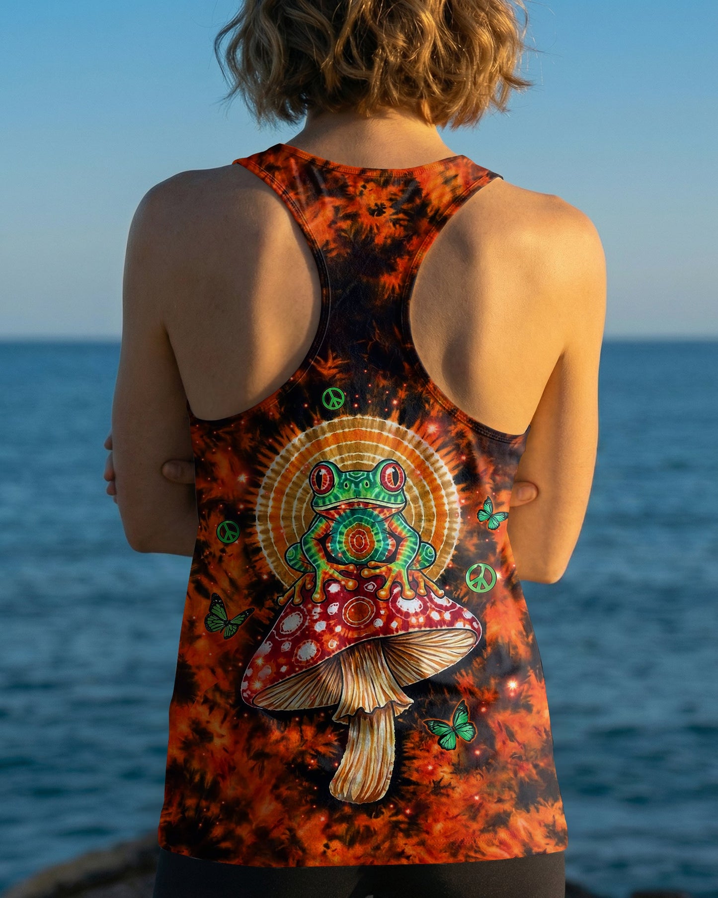 JUST BREATHE FROG SWIRL ALL OVER PRINT - TLHN2404261