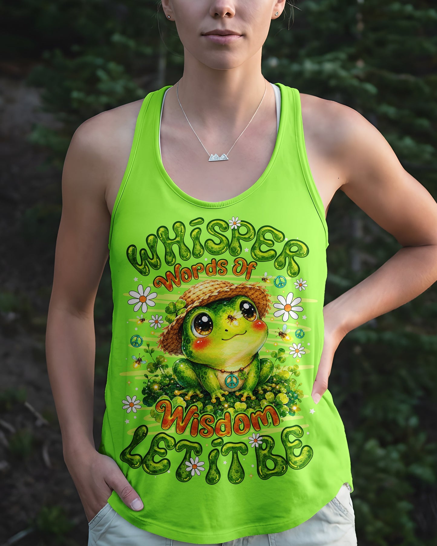 WHISPER WORDS OF WISDOM LET IT BE FROG ALL OVER PRINT - TLNO0707262