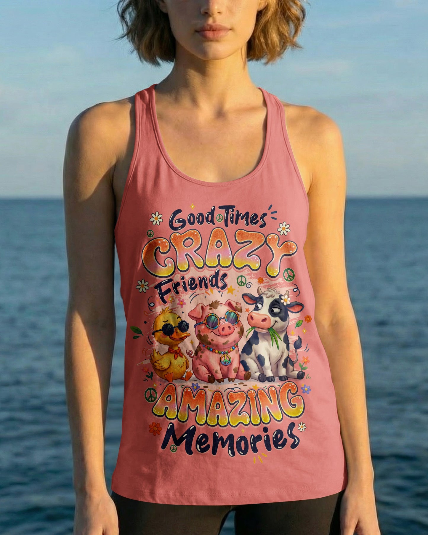 GOOD TIMES CRAZY FRIENDS AMAZING MEMORIES ALL OVER PRINT - TYQY1404262