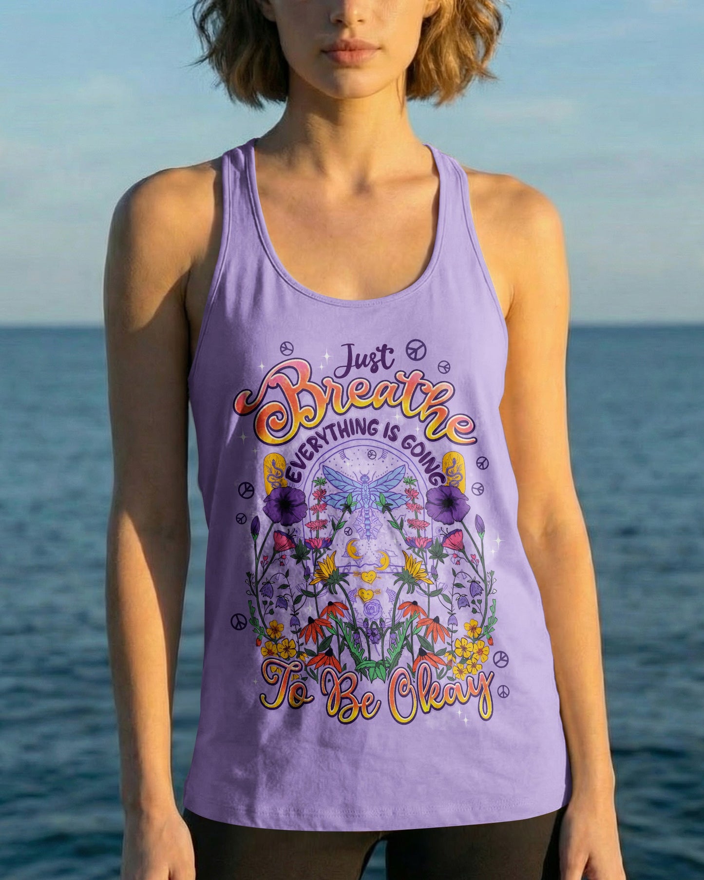 JUST BREATHE EVERYTHING IS GOING TO BE OKAY ALL OVER PRINT - TYPQ2204261