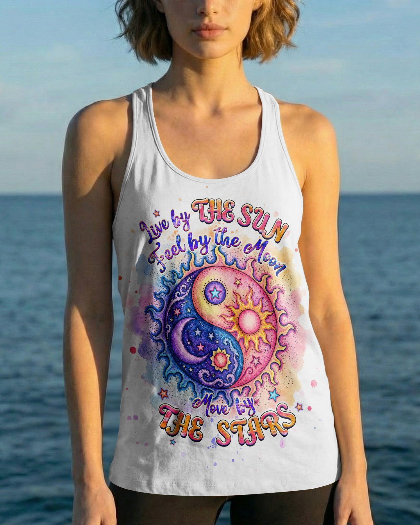 LIVE BY THE SUN FEEL BY THE MOON ALL OVER PRINT - TLHG2904264