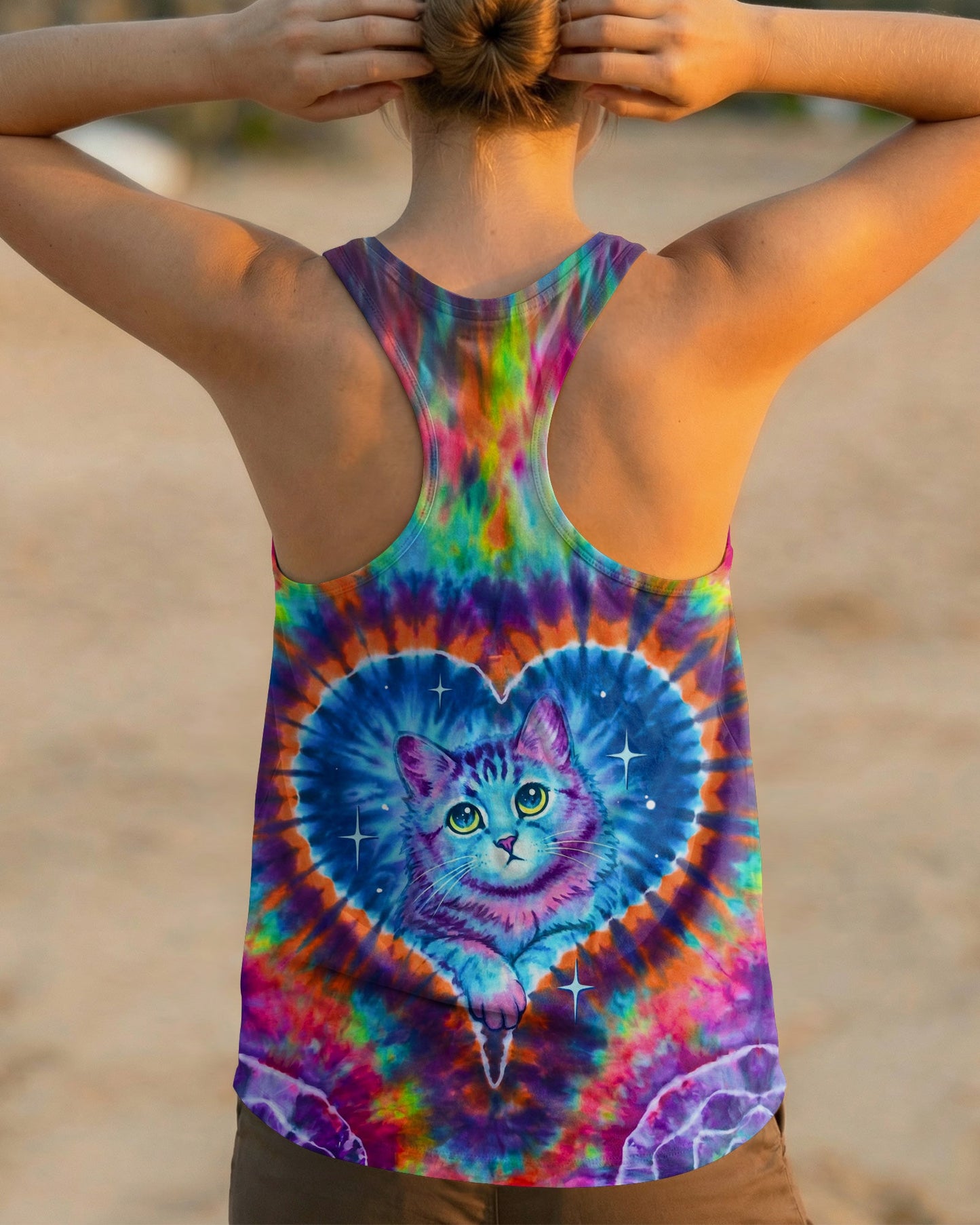 NEON DREAM CAT HEART ALL OVER PRINT – KM0405261
