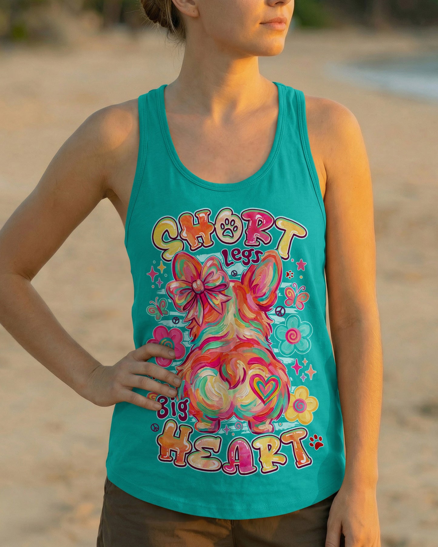 SHORT LEGS BIG HEART CORGI DOG ALL OVER PRINT - TYPQ2105262