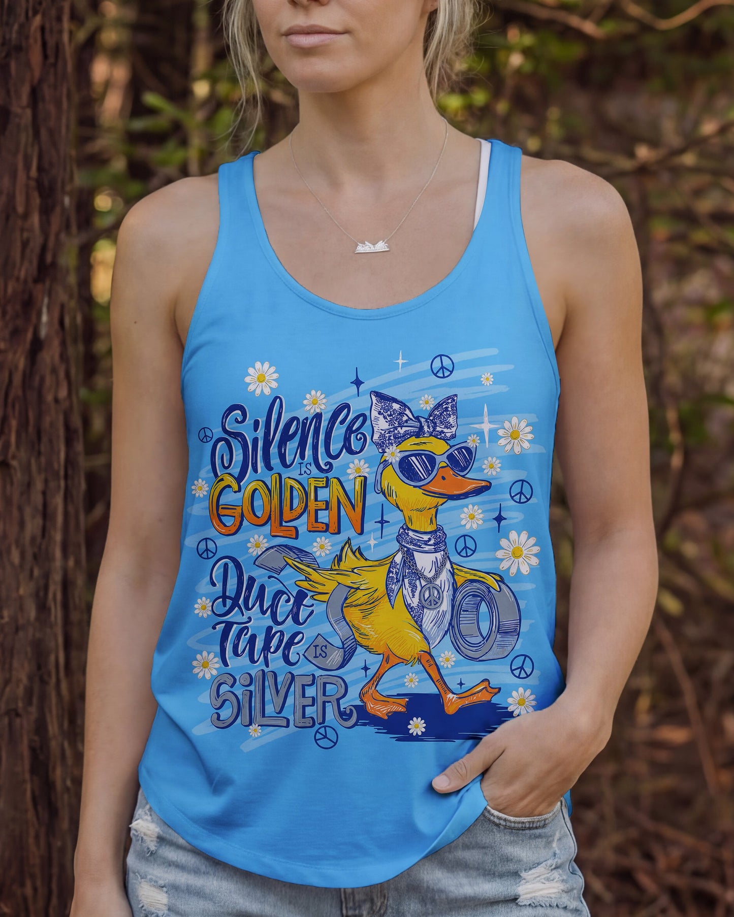 SILENCE IS GOLDEN DUCK ALL OVER PRINT - TLNT0806264