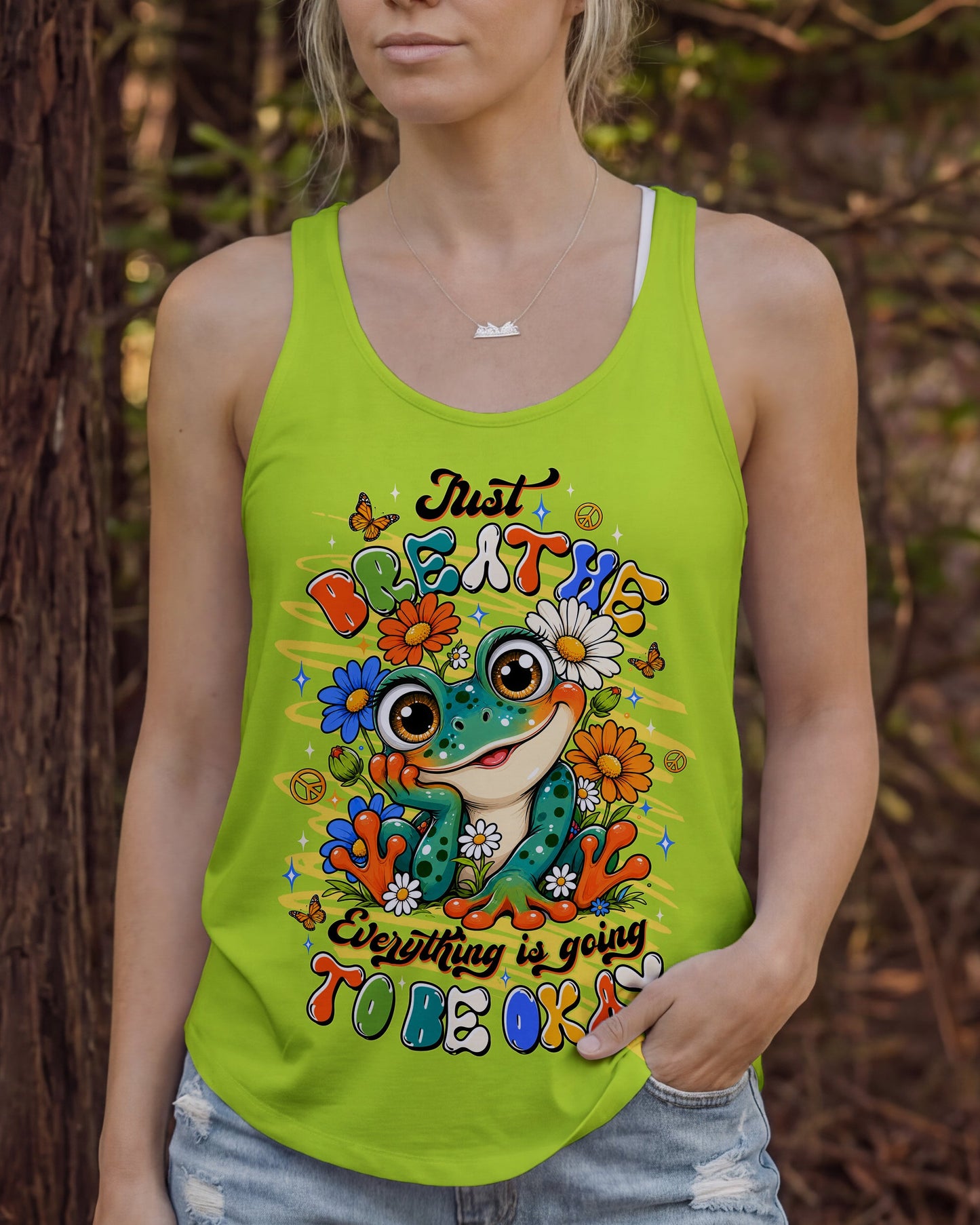 JUST BREATHE FROG ALL OVER PRINT - TLTW1906264