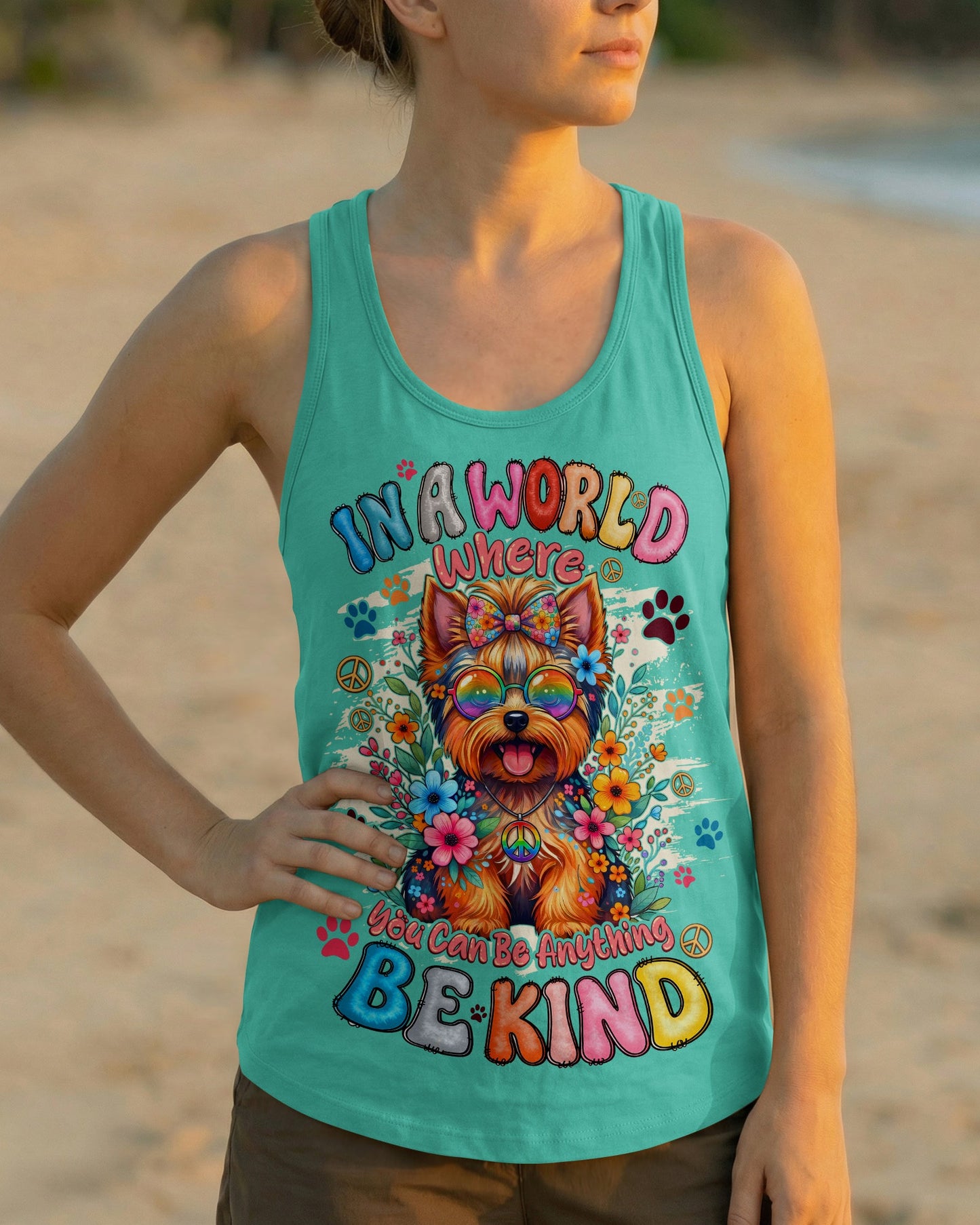 BE KIND YORKSHIRE TERRIER DOG ALL OVER PRINT - TYQY1405261
