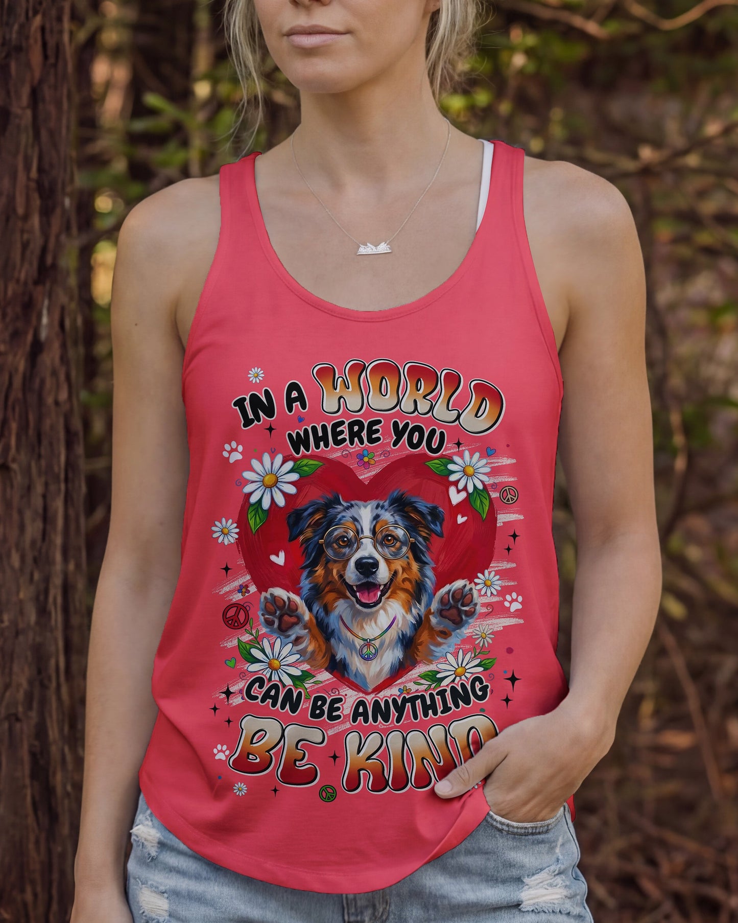 BE KIND AUSTRALIAN SHEPHERD DOG ALL OVER PRINT - TYLN0206262