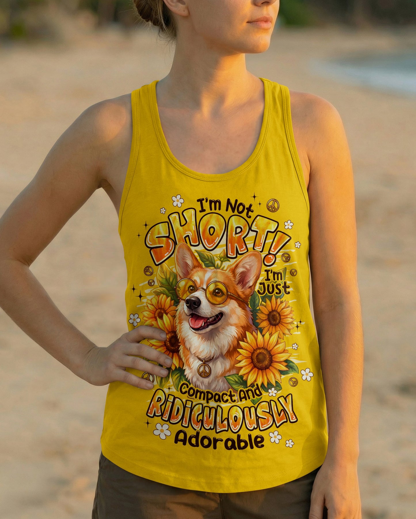 I'M NOT SHORT DOG CORGI ALL OVER PRINT - TYPQ1505261