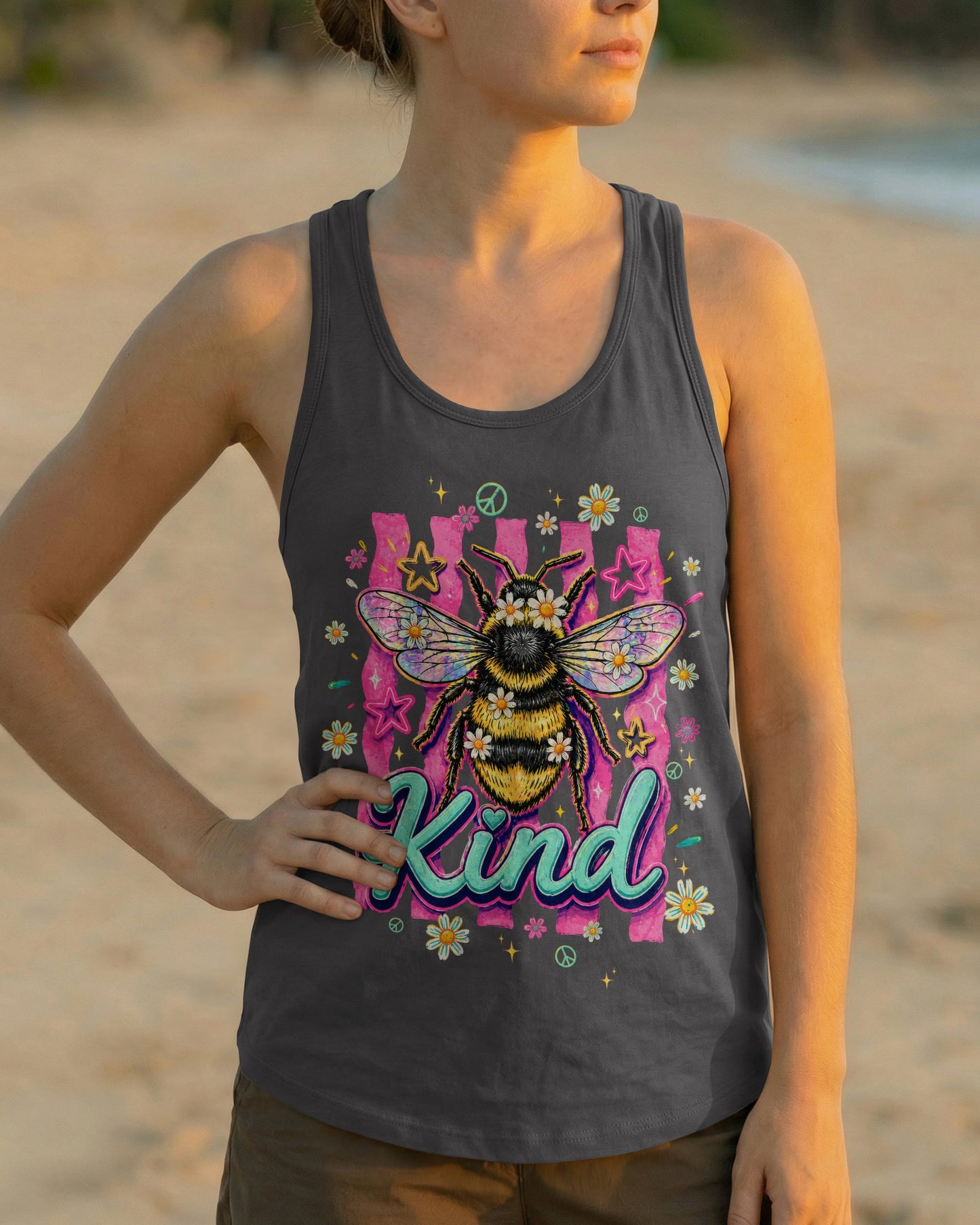 BEE KIND STRIPES ALL OVER PRINT - TLTW0805262